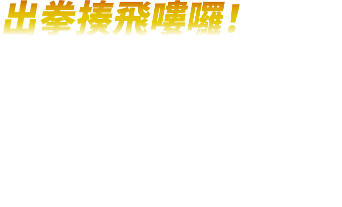 出拳揍飛嘍囉！　全力一擊挑戰